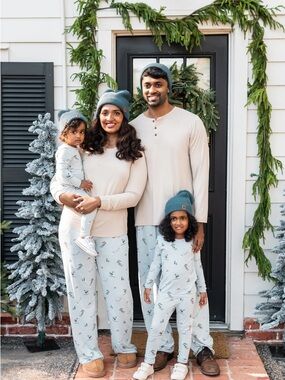 Kyte Baby Bundled Matching Lounge Pants Set Ski Print (Men & Women)